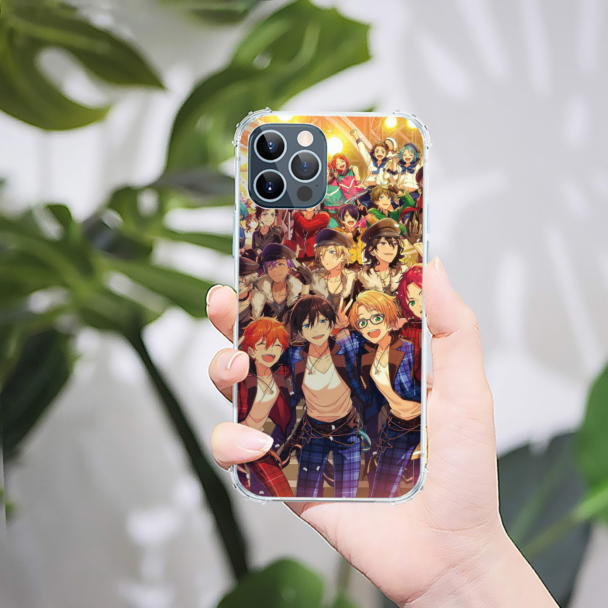 （画像用） あんさんぶるスターズ! Ensemble Stars 【iPhone 12シリーズ対応】透明スマホケース（クリアソフトケース）